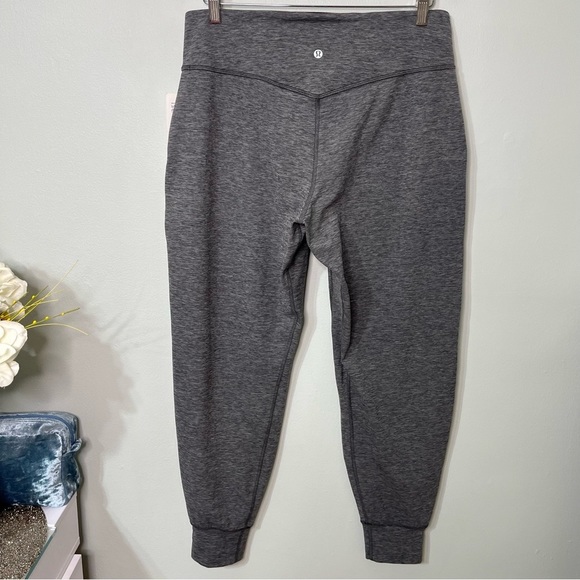 Lululemon Align High Rise Jogger Pants Heathered Graphite Grey 12 NWT - Picture 7 of 8